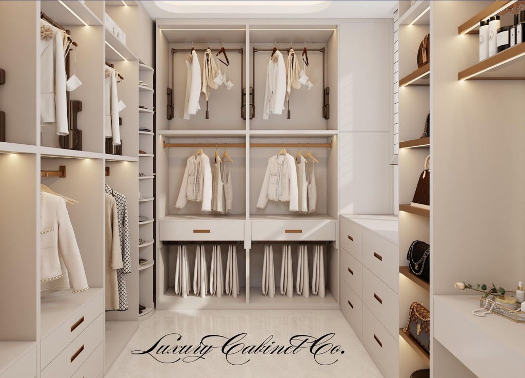 Her bag shelves