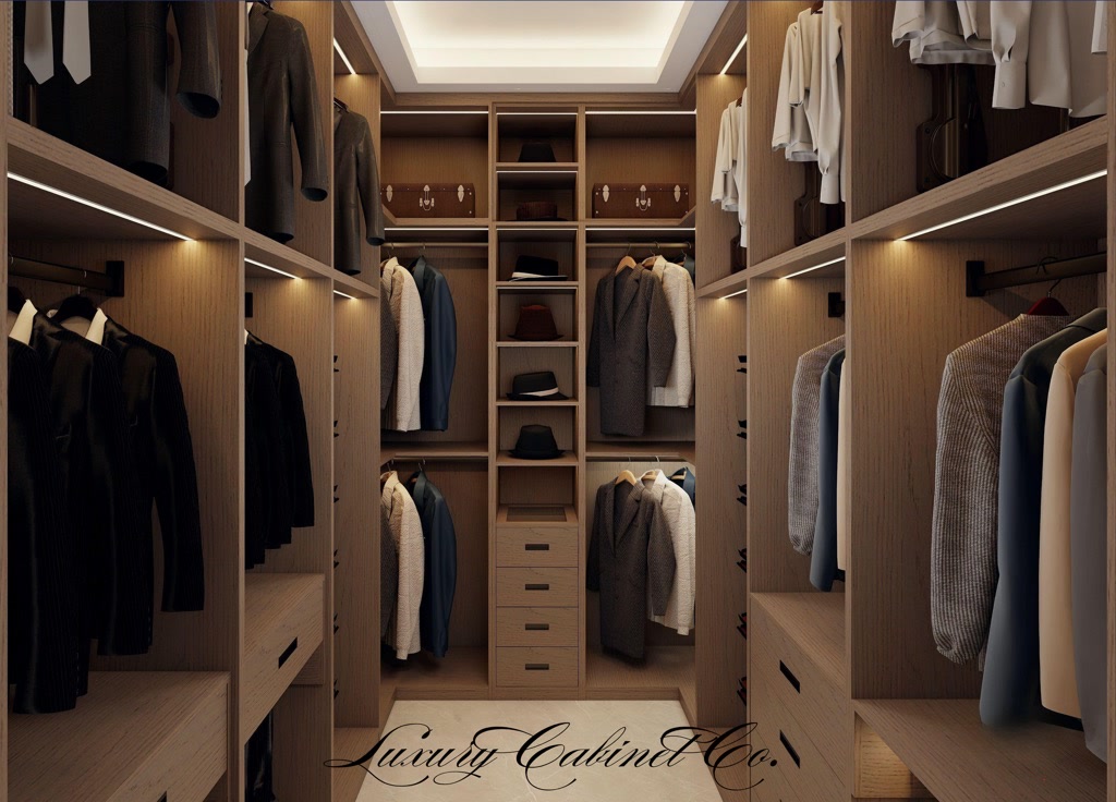 His closet aisle