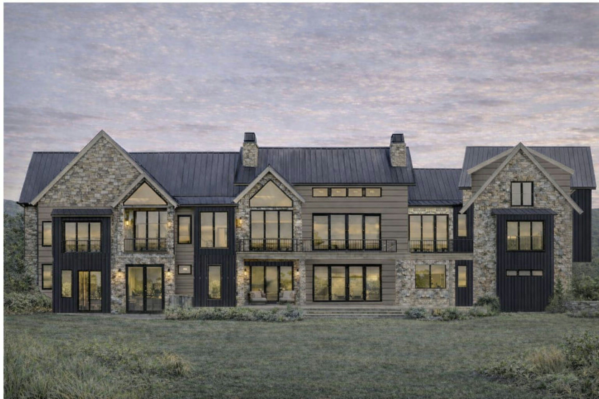 Rendering of the Three Falls project in Alpine