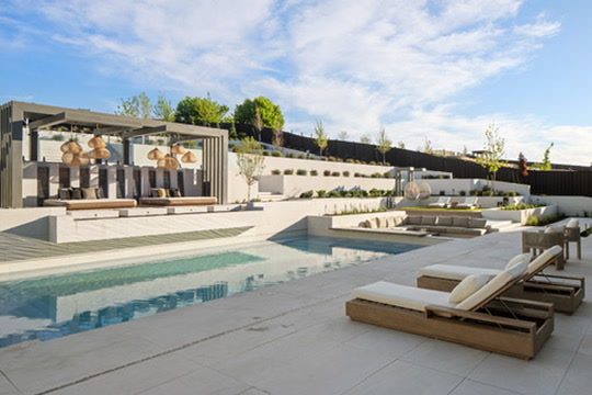 Pool in daylight