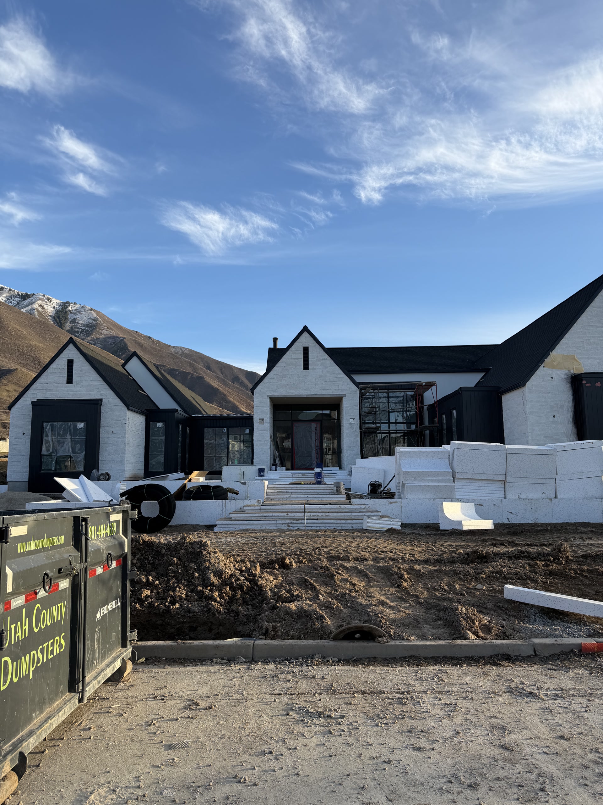 A current project with the exterior going on