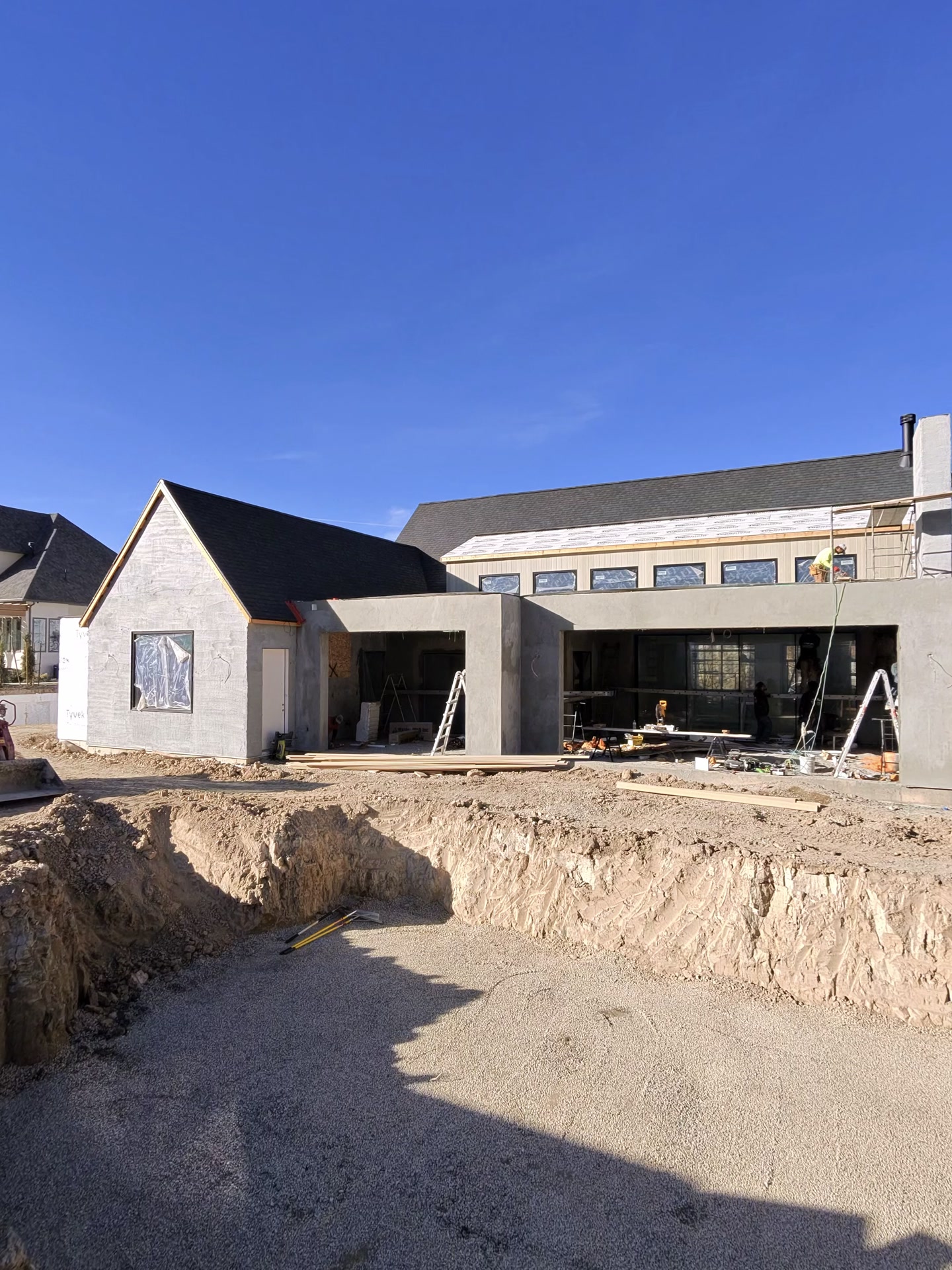 Site work at a current project
