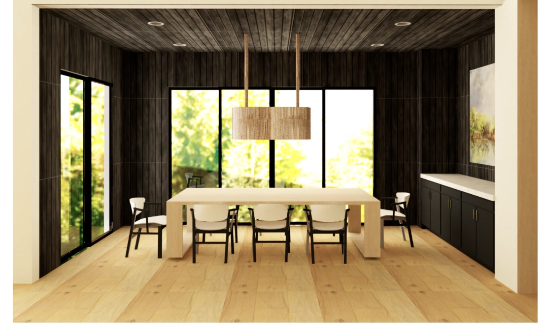 Rendering of the dining room