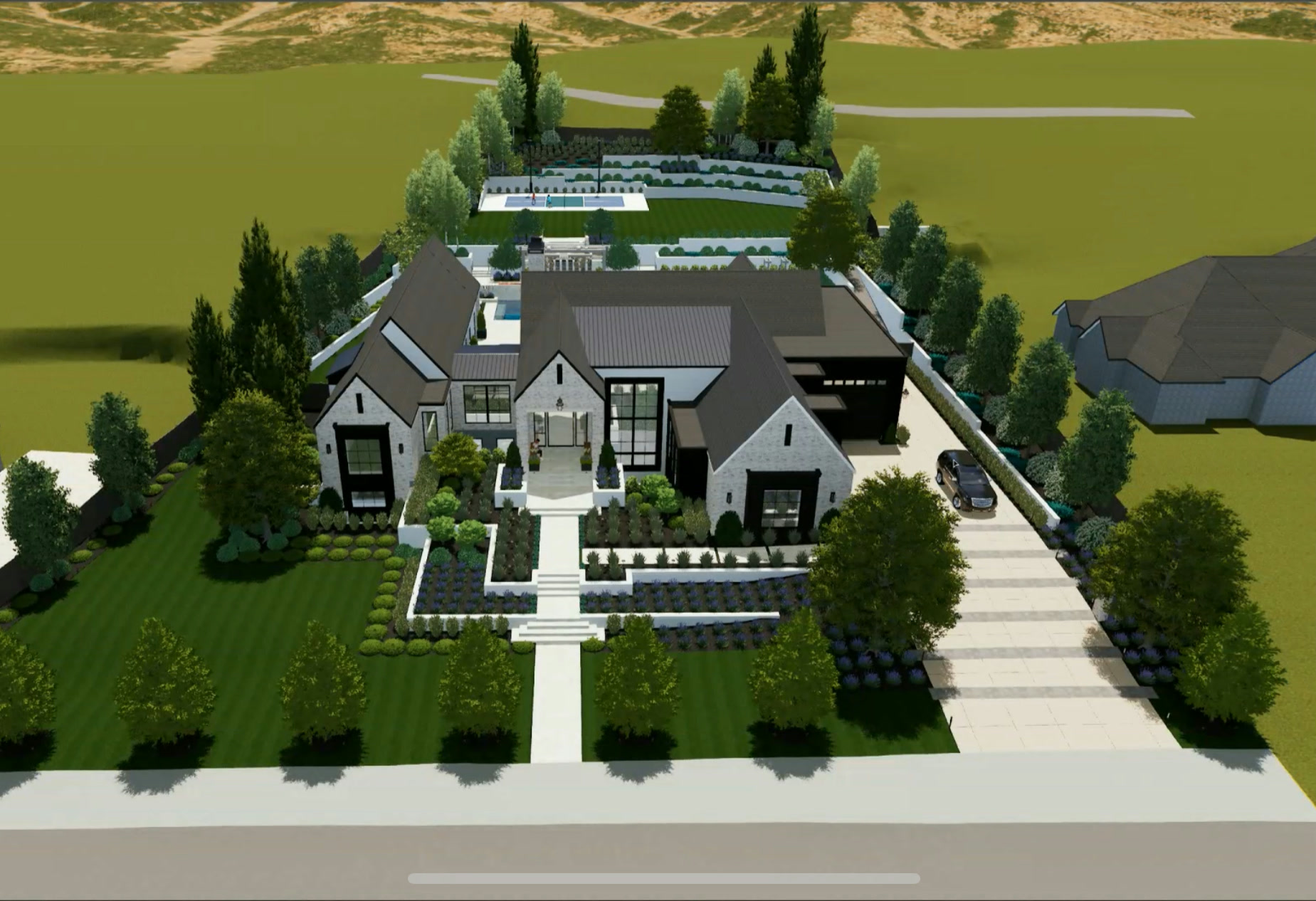 Rendering of the site plan