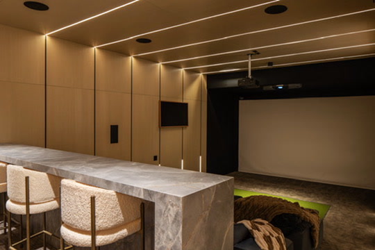 Theater bar with marble